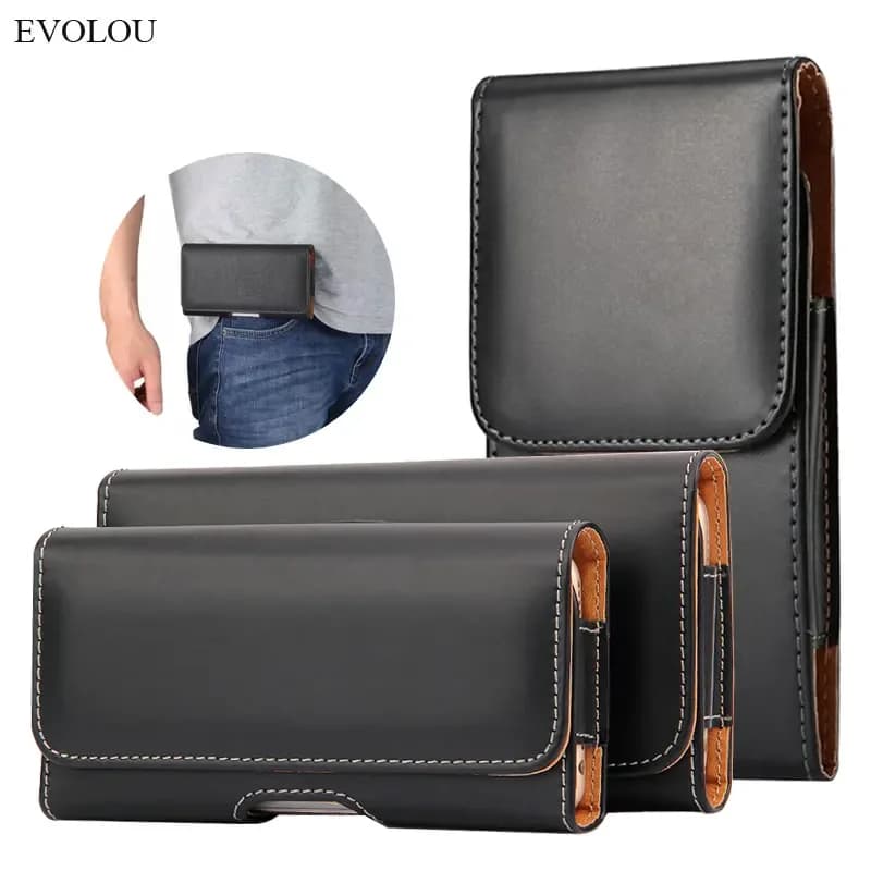 Custodia in pelle con clip da cintura per Xiaomi POCO X7 Pro X6 Pro X 7 F7 Ultra 4G F6 M7 Custodia in pelle con vibrazione magnetica Marsupio