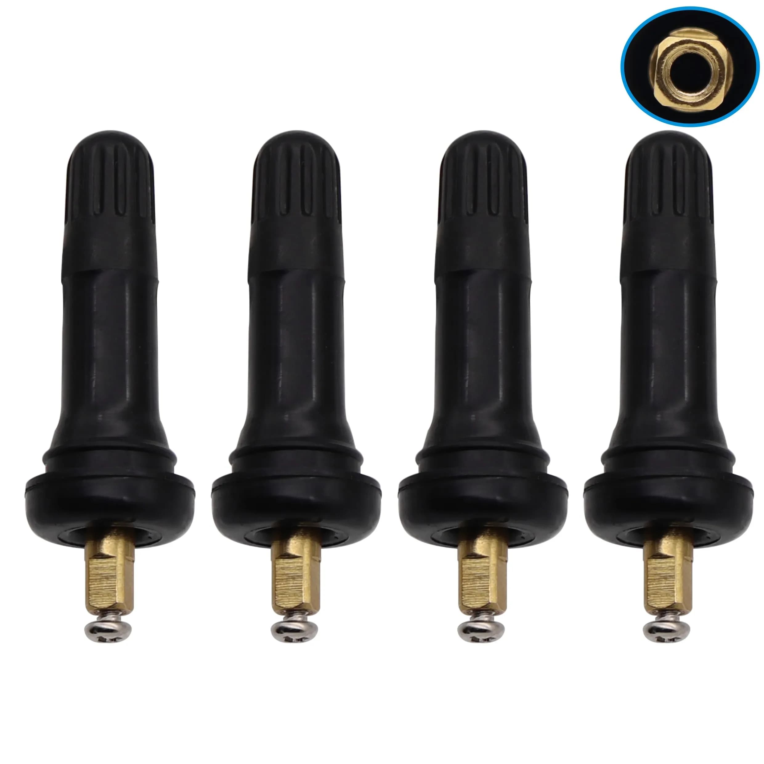 4 pz/set Valvole per pneumatici TPMS per RAM per JEEP Stelo del sensore di monitoraggio della pressione della valvola dei pneumatici Tubeless