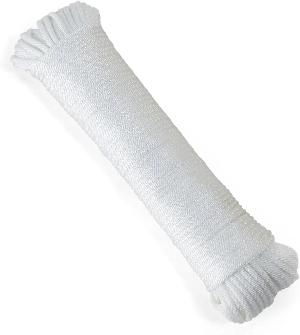 1/8" 100FT Nylon Rope – Heavy Duty, UV & Abrasion Resistant – Ideal for Camping, Marine, Clothesline & More