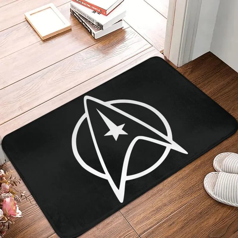 Star Treks Porta da pavimento Tappetini da cucina per bagno Antiscivolo per esterni Fantascienza Serie TV Zerbino Tappeto da ingresso per garage
