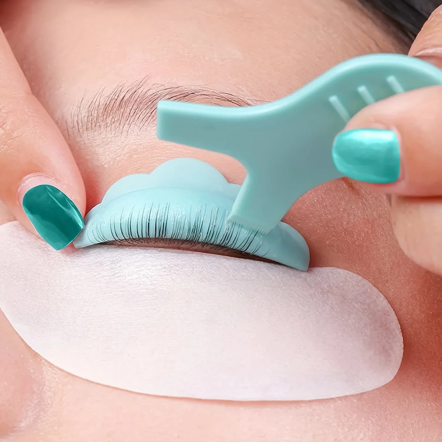 10/borsa Strumento per ciglia a forma di Y Sollevamento, Spazzola, Pettine riutilizzabile, Trapianto di ciglia, Permanente per estensione ciglia, Prodotto per estensione ciglia,