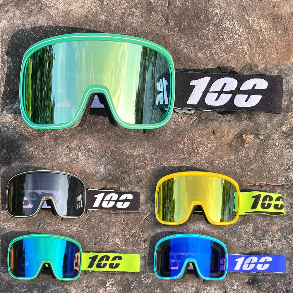 Occhiali da sci antiappannamento a doppio strato Sport invernali all'aria aperta Occhiali da sci Uomo Donna Motoslitta Alpinismo Snowboard Occhiali da neve