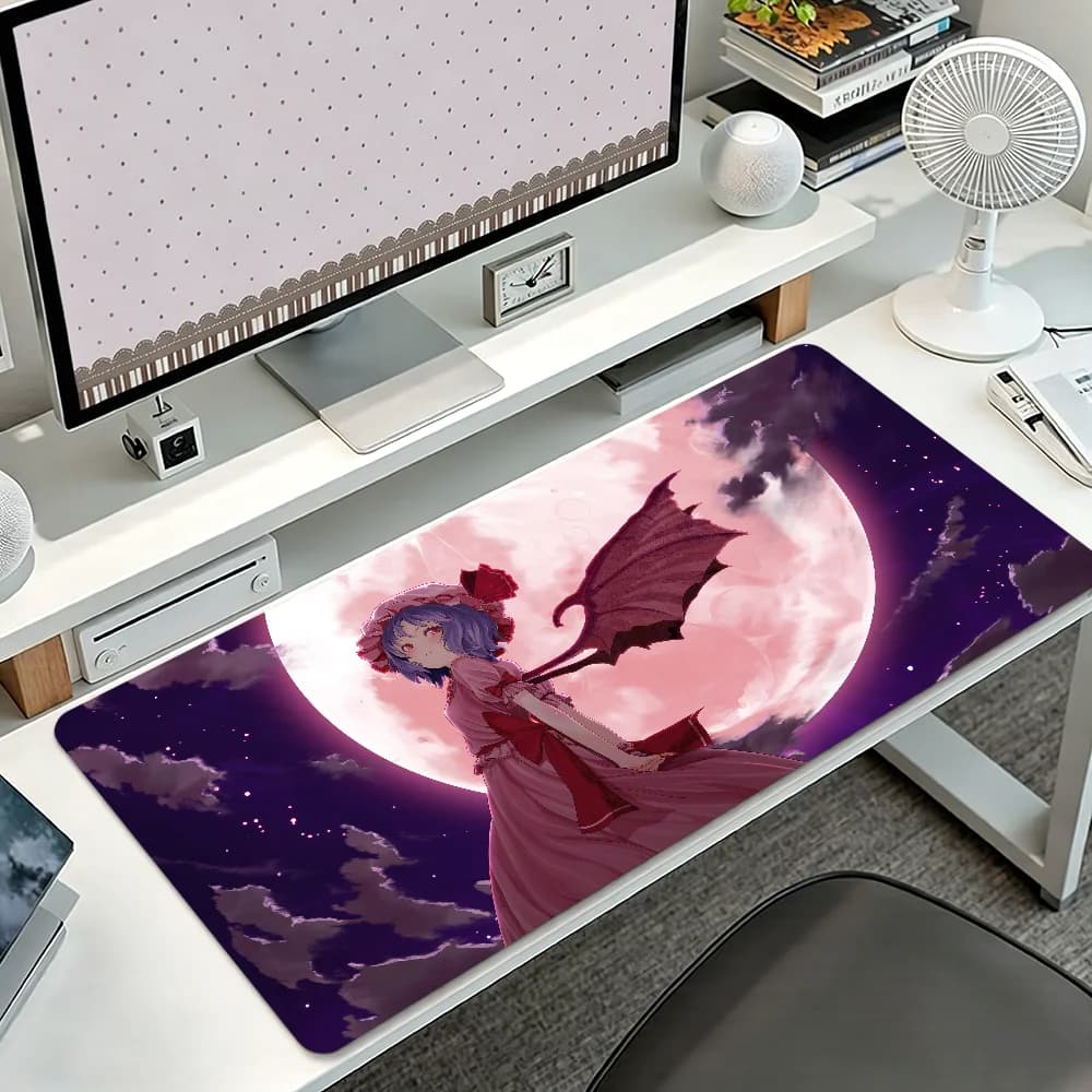 T-Touhou Remilia Scarlet Mouse Pad Non-slip Thickened MousePad Student Cushion Large Writing Gaming Lockedge Office