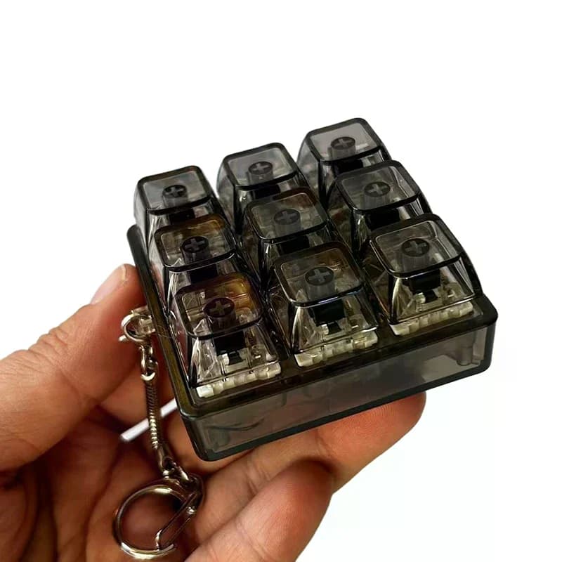 4/9 Keyboard Mechanical Keyboard Tester, LED Keyboard, Antistress Toy, DIY Fidget Button, Keycap, Fidget Keychain, Gift Toys