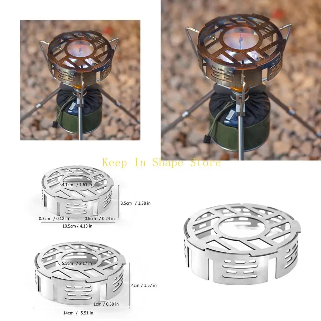 U1JC Efficient Windproofed Rings Compacts Windshield Corrosion Resistant Wind Screen for Camp Stove