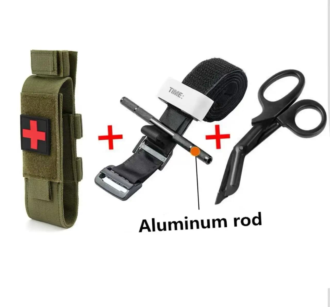 First Tactical Rescue New Metal Aluminum Rod Emostatic Lace Survival Emostase Second Generation Update Repeated Use Strength