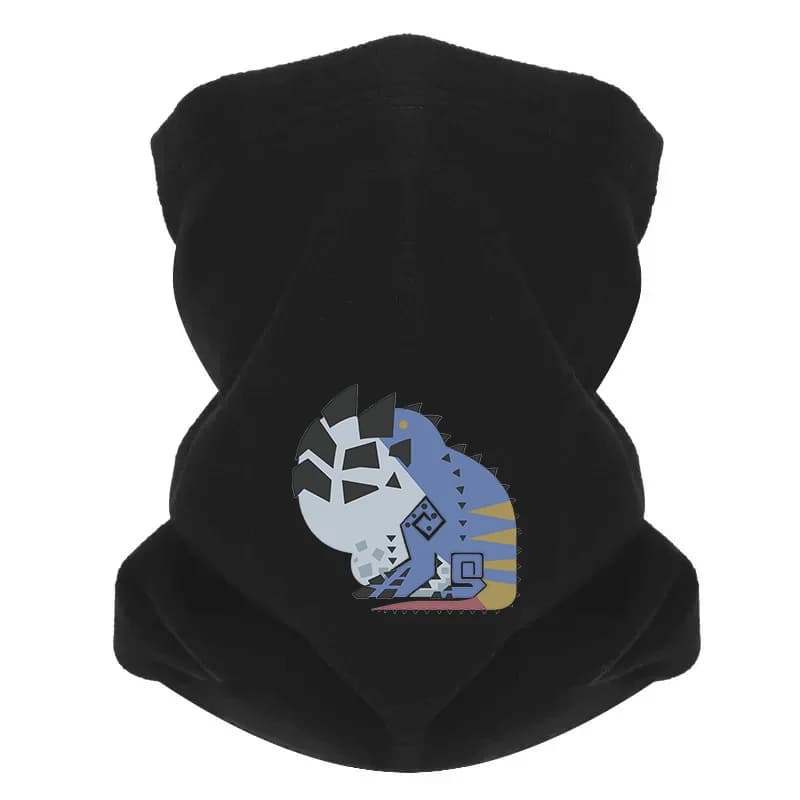 Creatura blu con forme appuntite Uomo Sciarpa da esterno Maschera Ghetta per il collo Cappello Berretto da donna Copricapo Antivento Mantieni caldo l'inverno Multifunzione