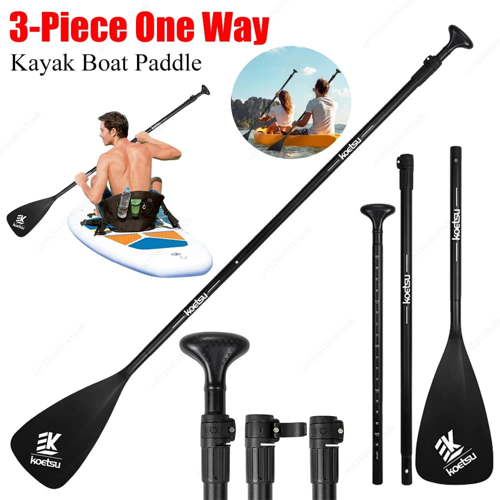Pagaia Sup in alluminio da 3 pezzi Pagaia un/bidirezionale in nylon per kayak Barca Stand Up Paddle Paddle SUP Surfpaddle Sap per acqua all'aperto