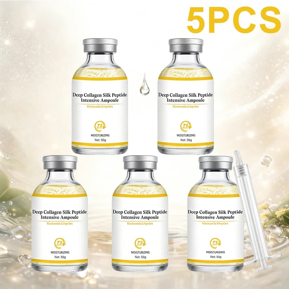 Serum Intensive Lifting Face with Silk Peptides and Collagen Deep, Rebubbling and Levigating Effect, Korean Skincare