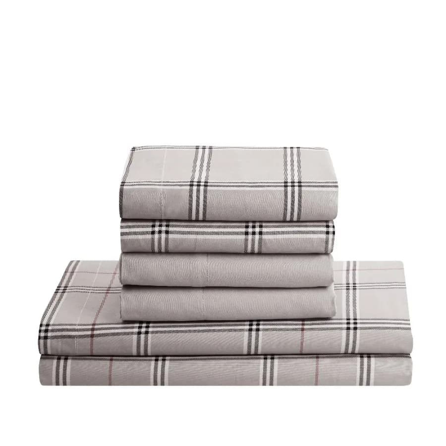 Printed Full Sheet Set - Shrinkage and Fade Resistant- 6 Piece Soft Deep Pocket Bed Sheets - 1 Fitted Sheet 1 Flat Sheet 2 Pill