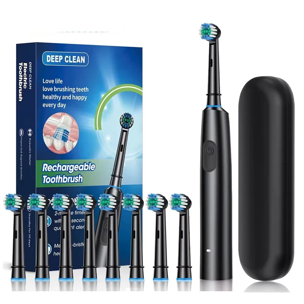 Rotating Electric Brush for Adults with Soft Heads