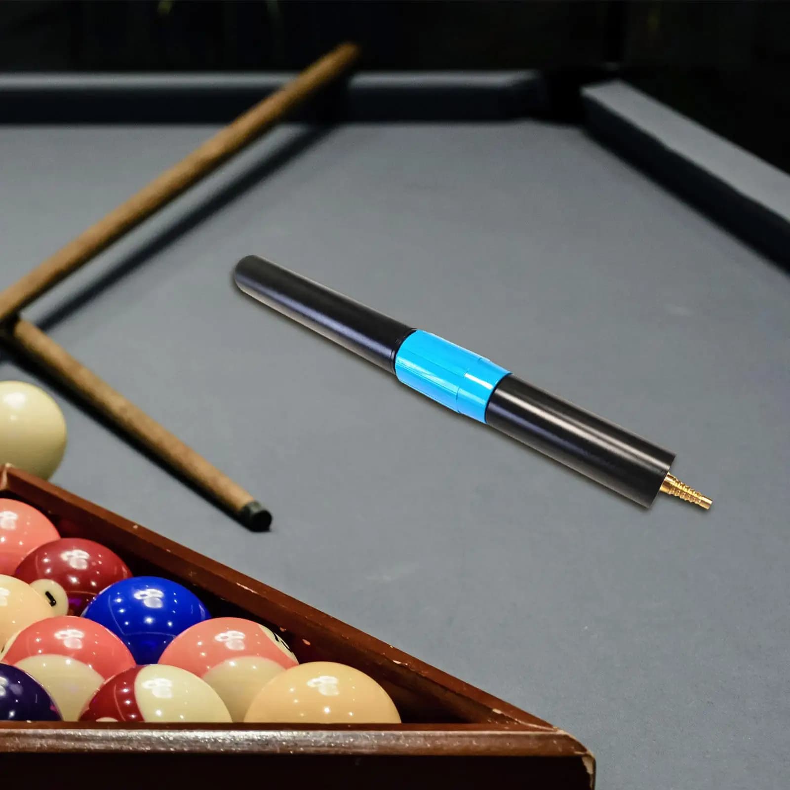 Prolunga per Stecca da Biliardo in Lega di Alluminio, Accessorio Telescopico Portatile per Riparazione e Stecche da Snooker