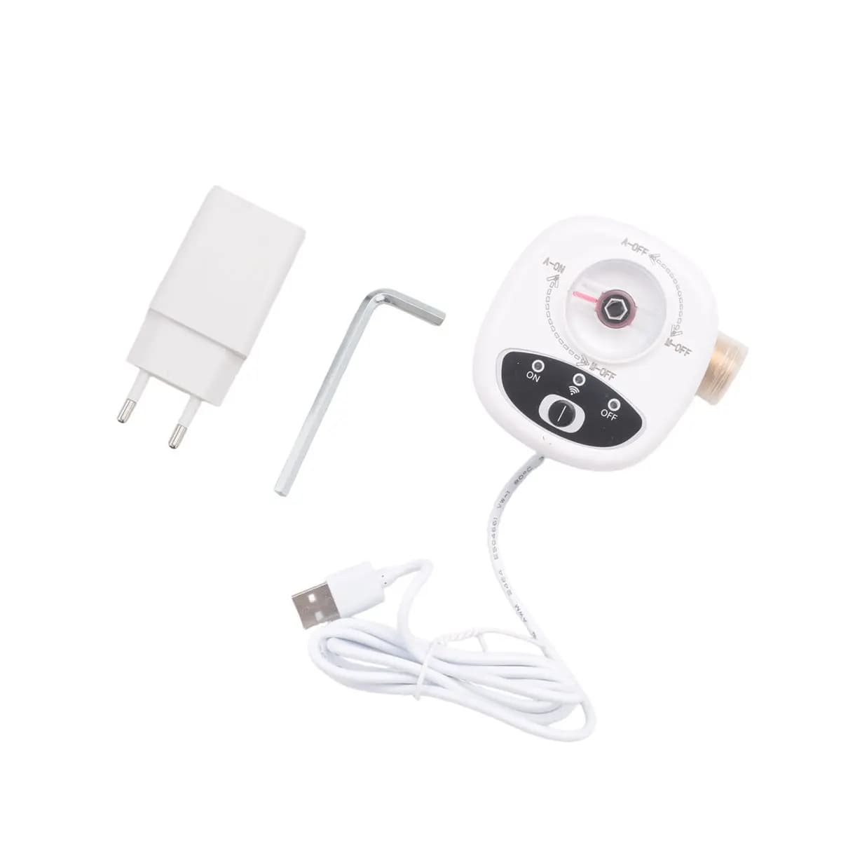 TCE WIFI Smart Valve Controller APP Remote Control Water Shutoff Wireless Automated Ball Valve for EU Plug DN15