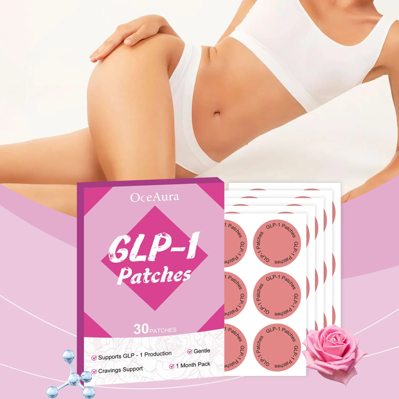 Skin care patches, body treatment, moisturize skin, create attractive contours, patches for daily care
