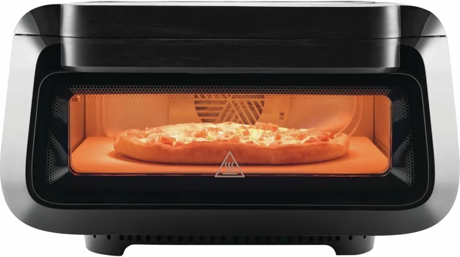 Countertop Electric Pizza Oven – Heats Up to 700°F – Bakes 12-Inch Stone-Baked Pizzas Quickly – Indoor Portable Oven with Air Fr
