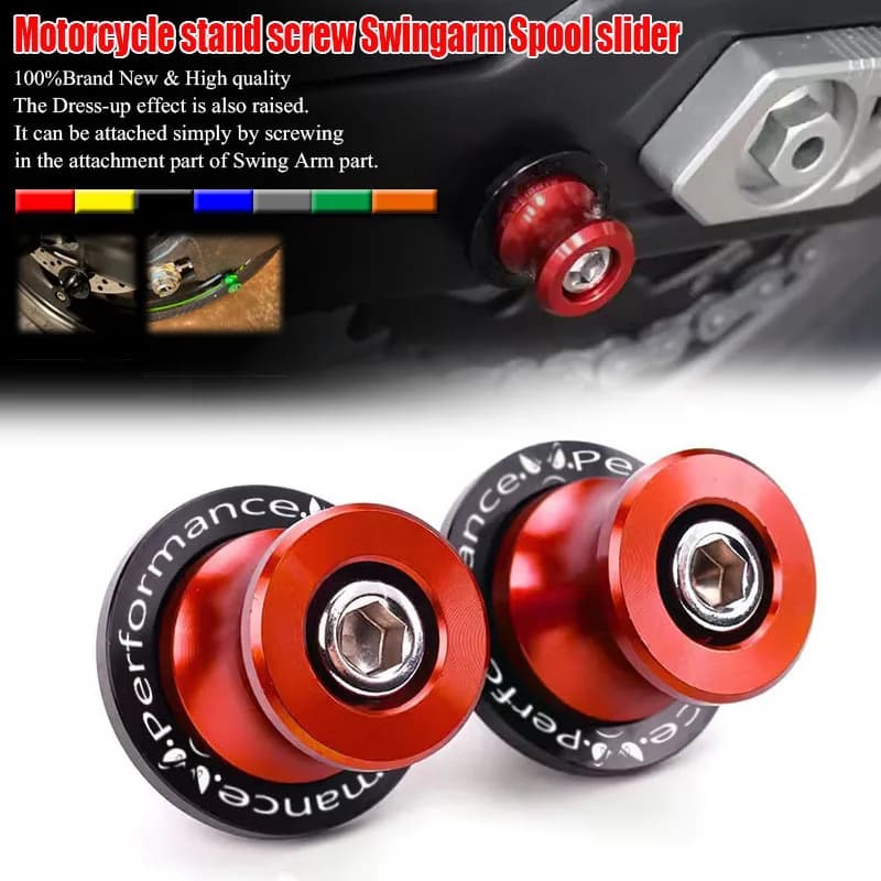 Bobine forcellone M6 per Aprilia SR50 RSV4 RS457 RSV1000/R RS660 Pegaso 650 Tuareg 660 Shiver 750 Supporto per supporto cursore moto