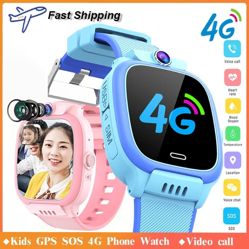 Nuovo Smartwatch 4G per Bambini 2026 con SOS, GPS, Videochiamata, Scheda SIM, Fotocamera e Impermeabile - Versione Aggiornata