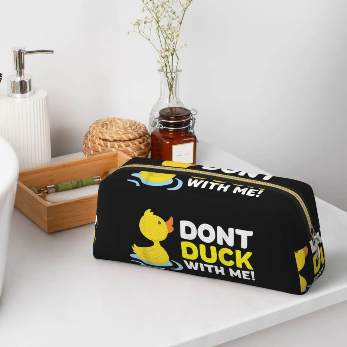 Astucci in gomma Duck Dont per regali studenti, portapenne, astuccio grande capacità, porta matite