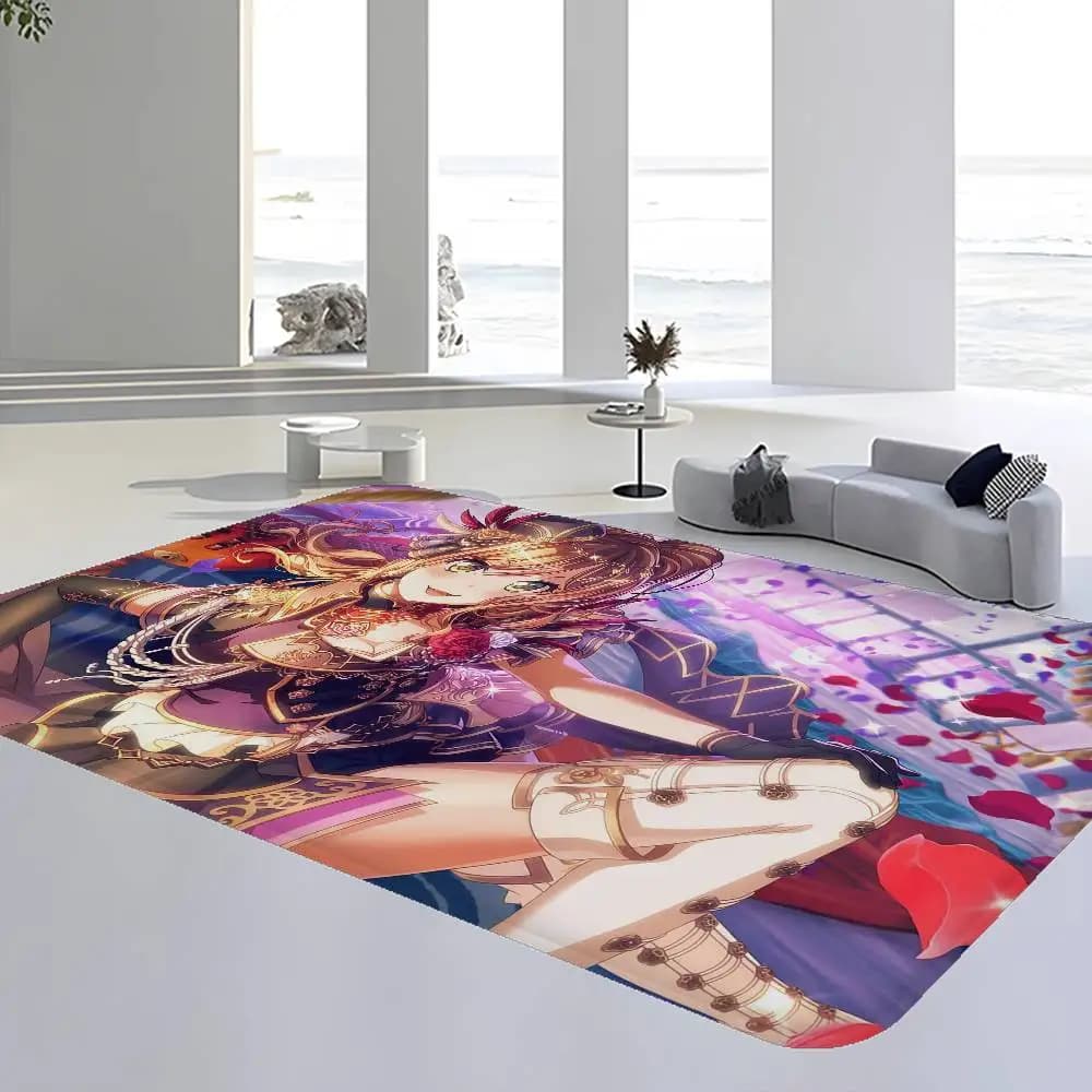BanG Dream Door Mat Washable Non-Slip Living Room Sofa Chairs Area Mat Kitchen Doormat Area Rug