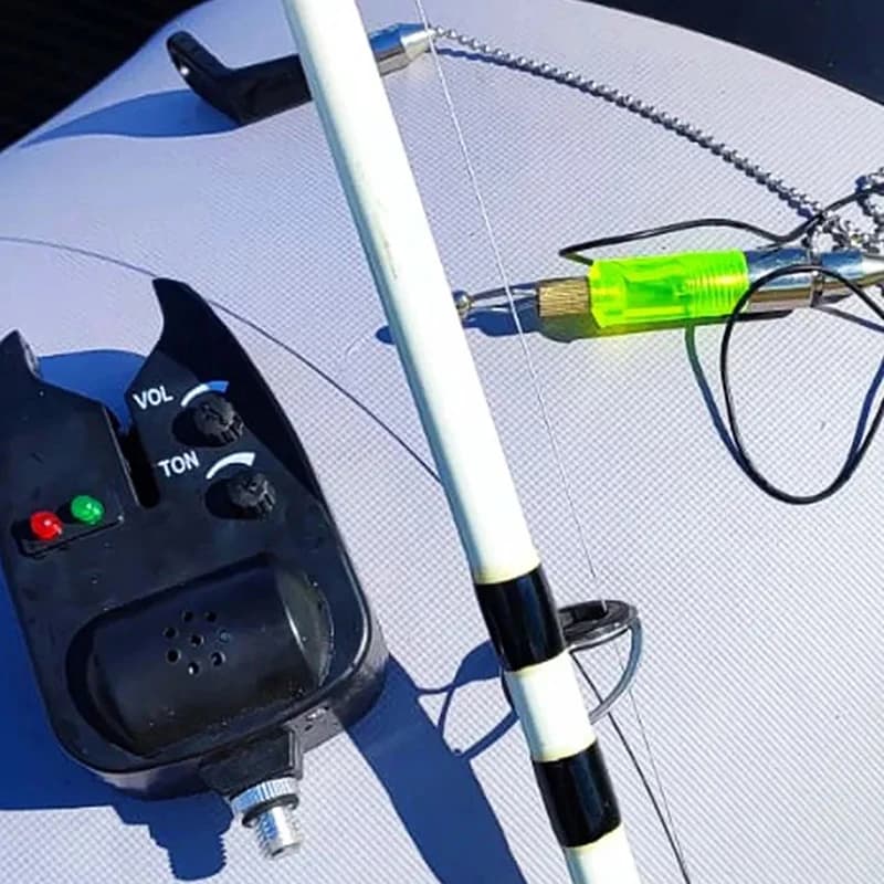 Carp Fishing Acoustic Avviser with LED Light, Fishing Equipment Pump, Fisherman's Bell