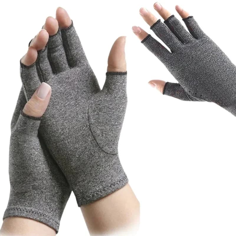 Guanti a Compressione per Artrite in Cotone, Sollievo dal Dolore Articolare, Supporto per Polso, Tutore per Mano, Terapia per Uomini e Donne, Guanti a Compressione