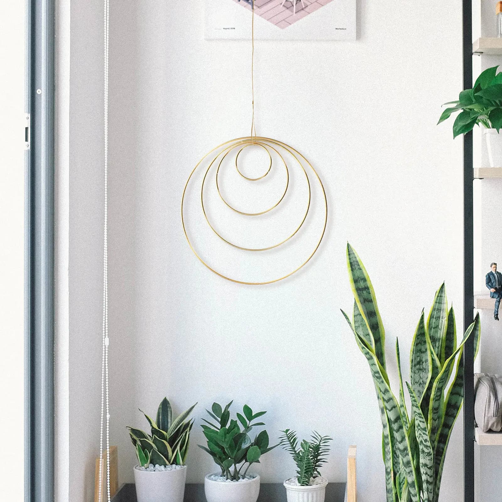 Metal Craft Hoop Rings Iron Dream Catcher DIY Hoops for Tassel Plant Hanger Wreath Making Elegant Home Decor Craft