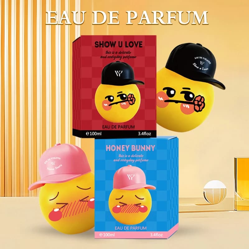 Perfume for Cars in Emoji shape, 100ml Eau De Parfum long life, Car-shaped Deodorant for Car Hats, Car Dashboard Ornament, Auto Accessories