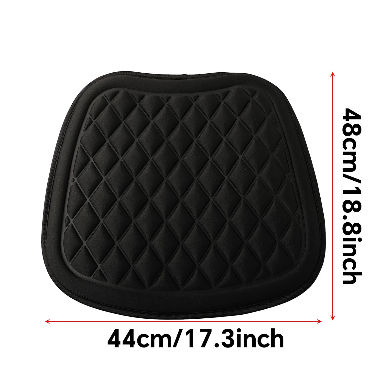 Seggiolino auto ​ Cuscino 44 * 48 cm Sedile per sedia per auto Sedile per conducente Memory Foam Cuscino per ufficio Parti in silicone con comfort