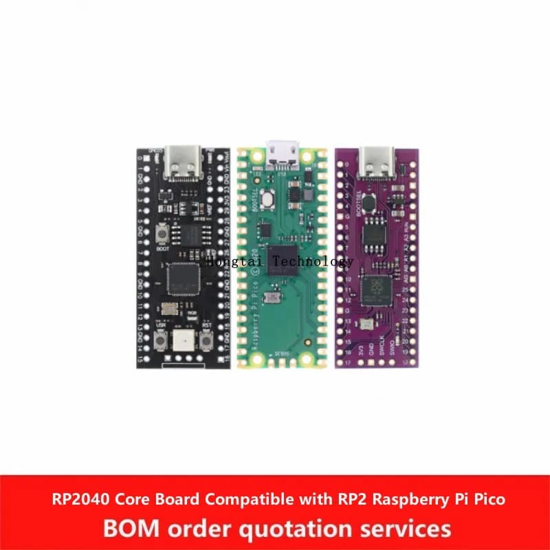 RP2040 central card compatible with RP2 Raspberry Pi Pico Micropython type C Module 4 MB 16 MB with RGB LED