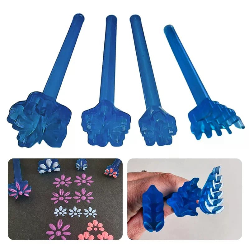 3/4pcs Flower Floral Dotting Tools Set Mandala Dotting Embossing Tools For Rock Art Stamp Pen DIY Graffiti Home Outdoor