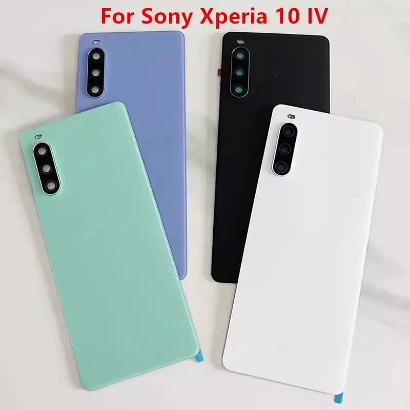Xperia10IV 10IV Housing For Sony Xperia 10 IV X10IV Battery Back Cover Repair Replace Door Rear Case + Camera Lens XQ-CC54 CC72