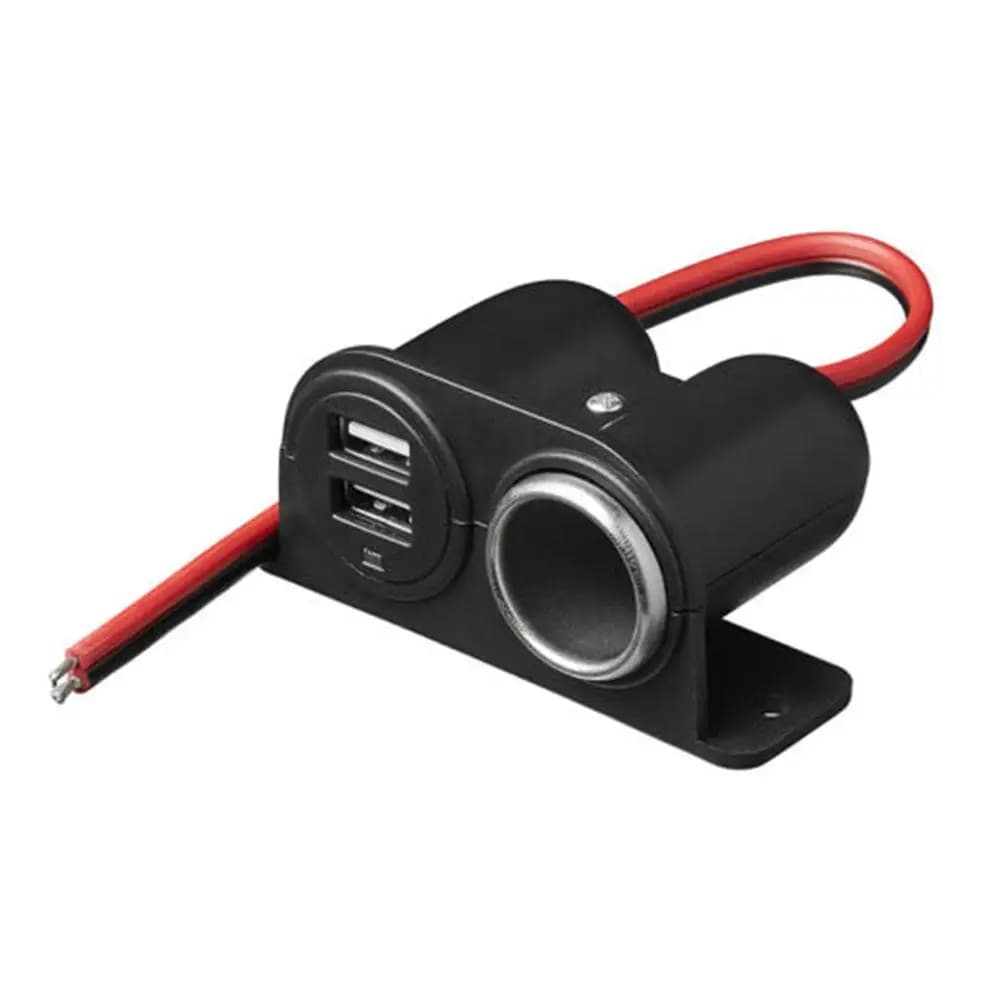 Porte USB Presa DC 5V 3.1A Doppio USB Built-In Adattatore per camper per auto Accendino Multi Spina Caricatore per sigarette Porta Presa Adattatore Caricatore
