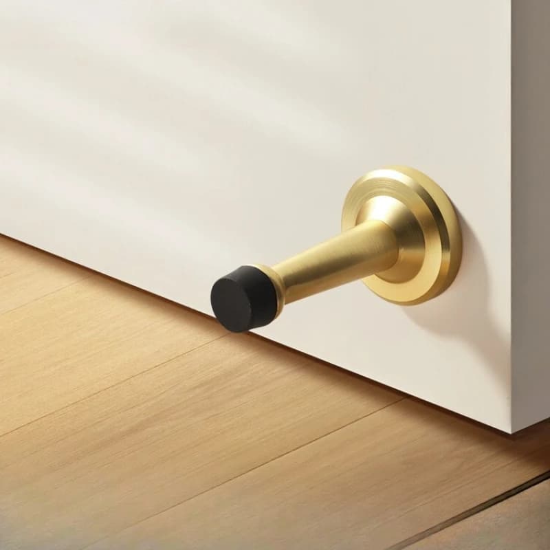 Fermaporta in acciaio inossidabile da parete Anti-Slam Buffer Fermaporta Silenzioso Protezione per pavimento Protezione per cuscino Paraurti di sicurezza per la casa
