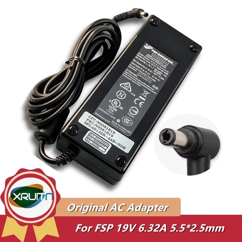 Genuine FSP 19V 6.32A FSP120-AAB AC Adapter Laptop Charger For X6Tis For MSI MS-1651 MS-1652 1656 MS-16G5 MS-163A ADP-120ZB BB
