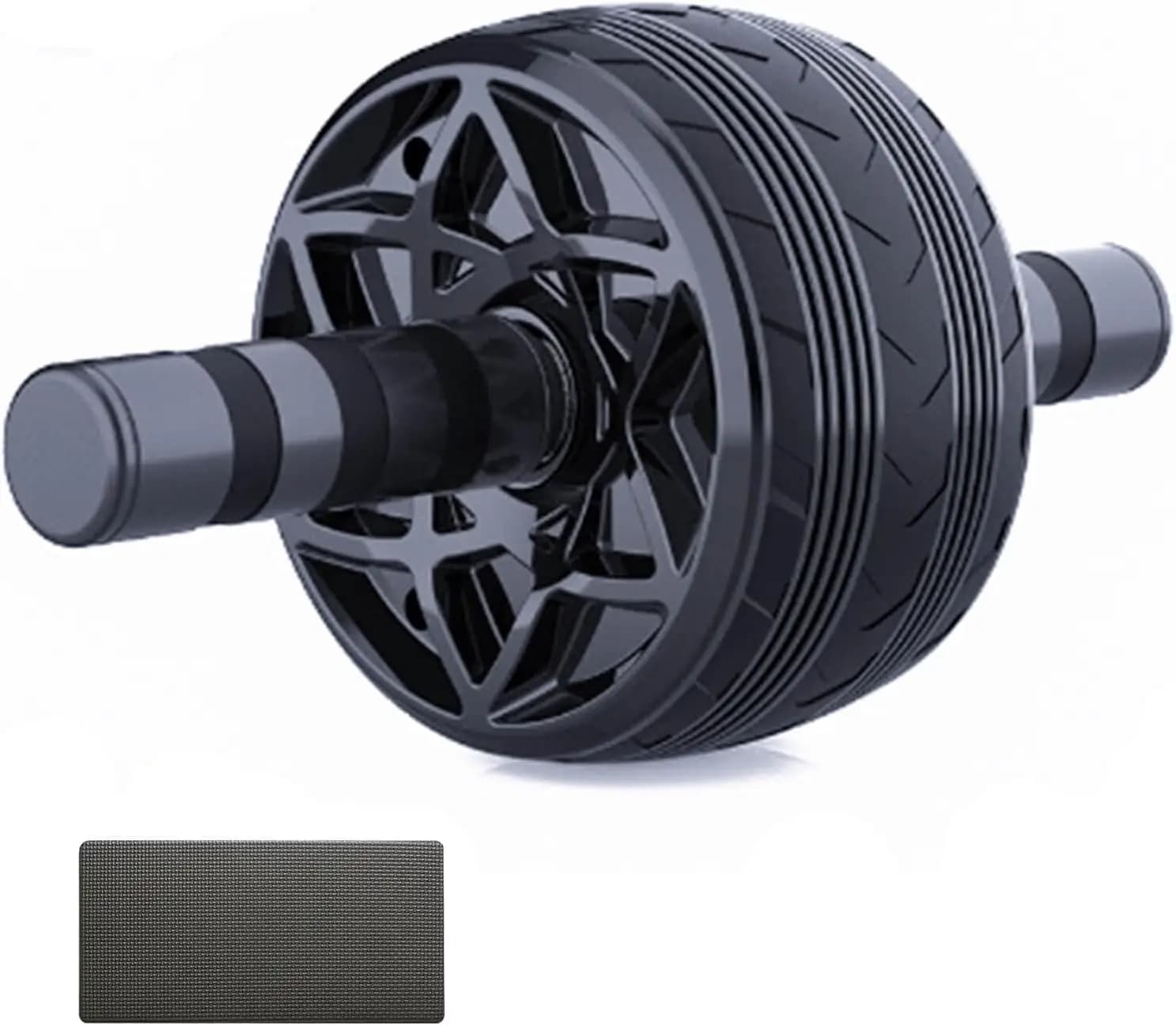 AB Wheel Roller, Exercise Abdominal Fitness Wheel, Work-out Strength-Training Roller, 11.2"W