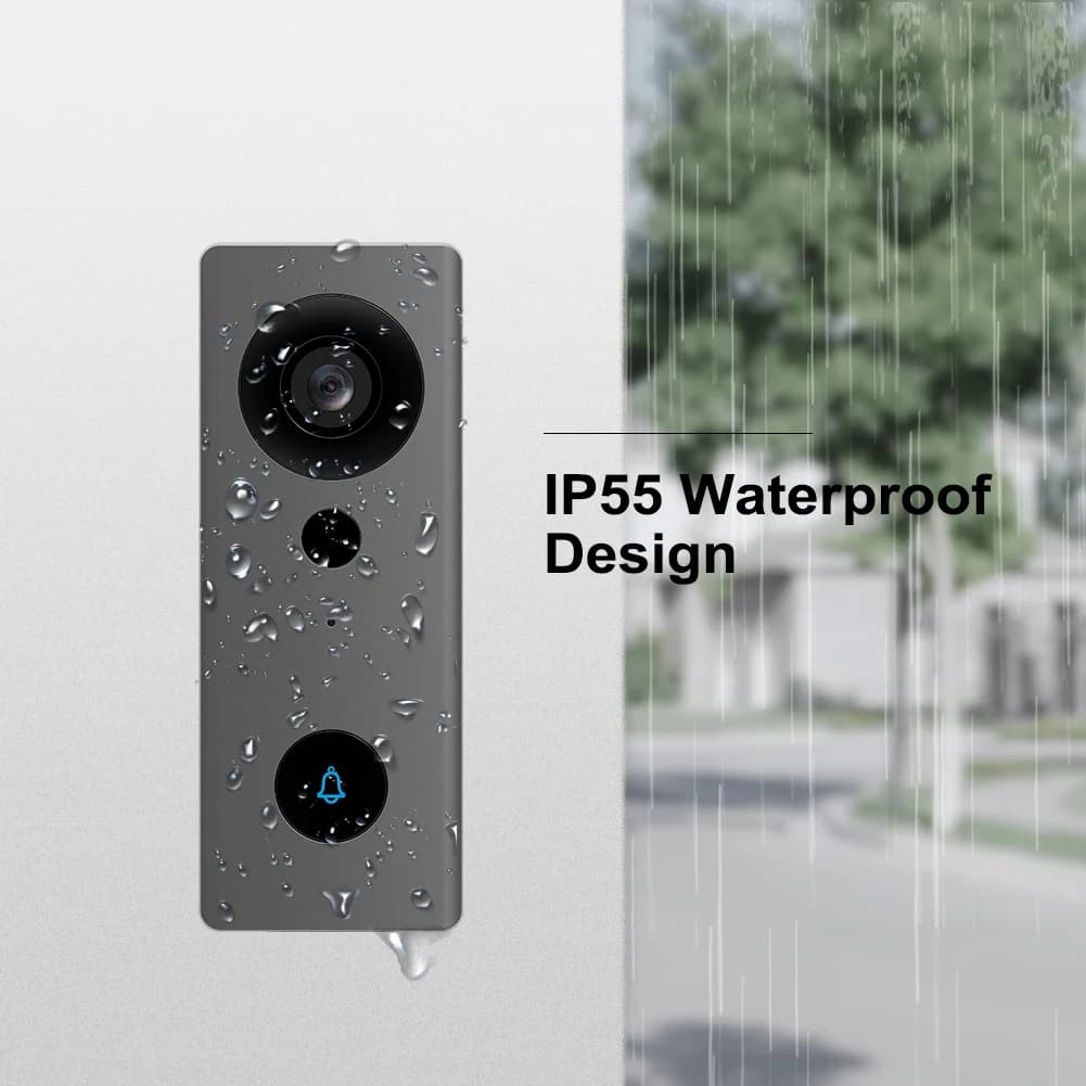 2MP 1080P Tuya APP Wireless WIFI IP Campanello Videocitofono Videocitofono grandangolare da 140 gradi H.265