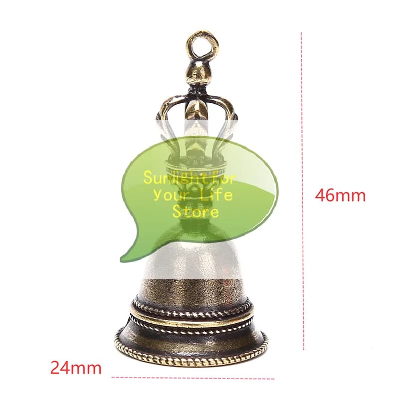 HOT!Brass Handicraft Magic Bell Wind Bell Tibetan Bronze Bell Keychain Pendant
