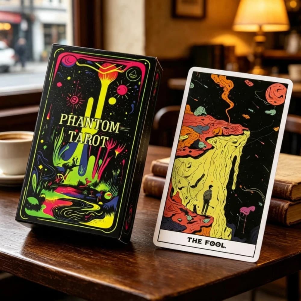 Phantom Tarot Deck 10.3*6cm 78 Colorful Tarot Cards Based on Rider Waite System 2026 New Model