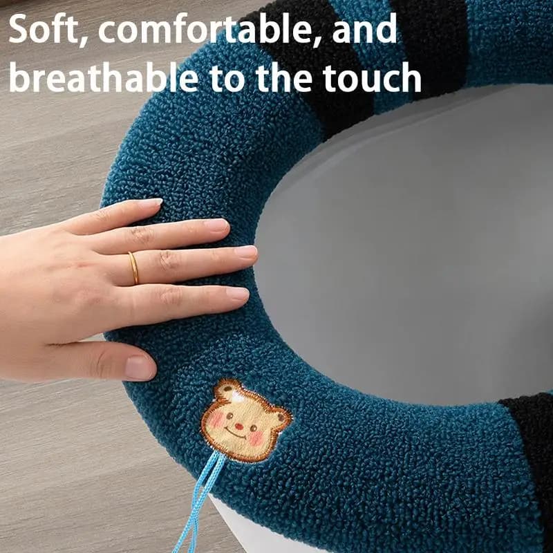 Soft Warm Toilet Seat Cover 1Pcs Washable Cushion Pad Bathroom Essential Winter Home Comfort