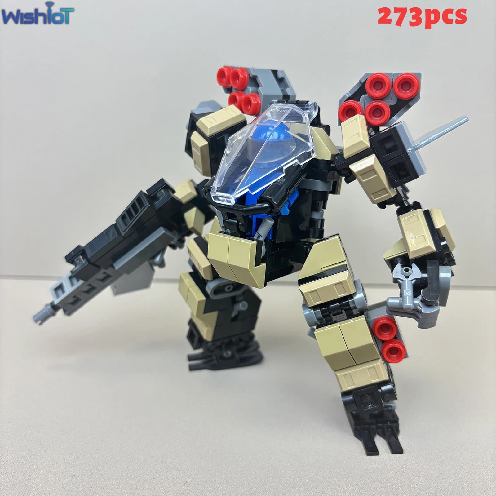 273PCS Desert Viper Mech Building Blocks Robot Soilder Battle Mech Warrior Action Figure Modello Bambini Assemblaggio Creativo Giocattolo Regali