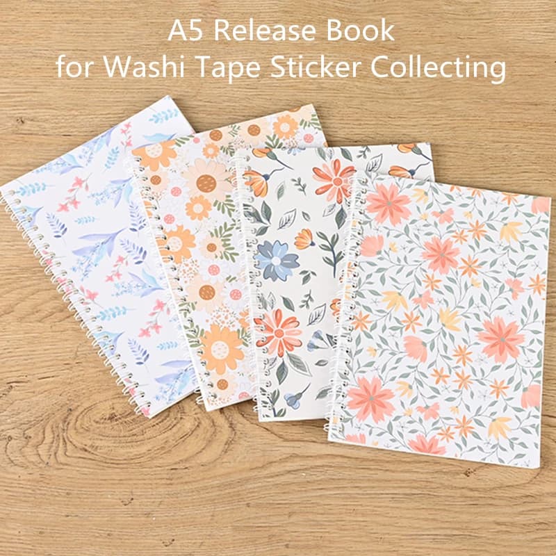 A5 Sticker Collecting Book DIY Washi Tape Storage Release Book Stationery Sticker Collection Girls Dairy Sticker Storage Book