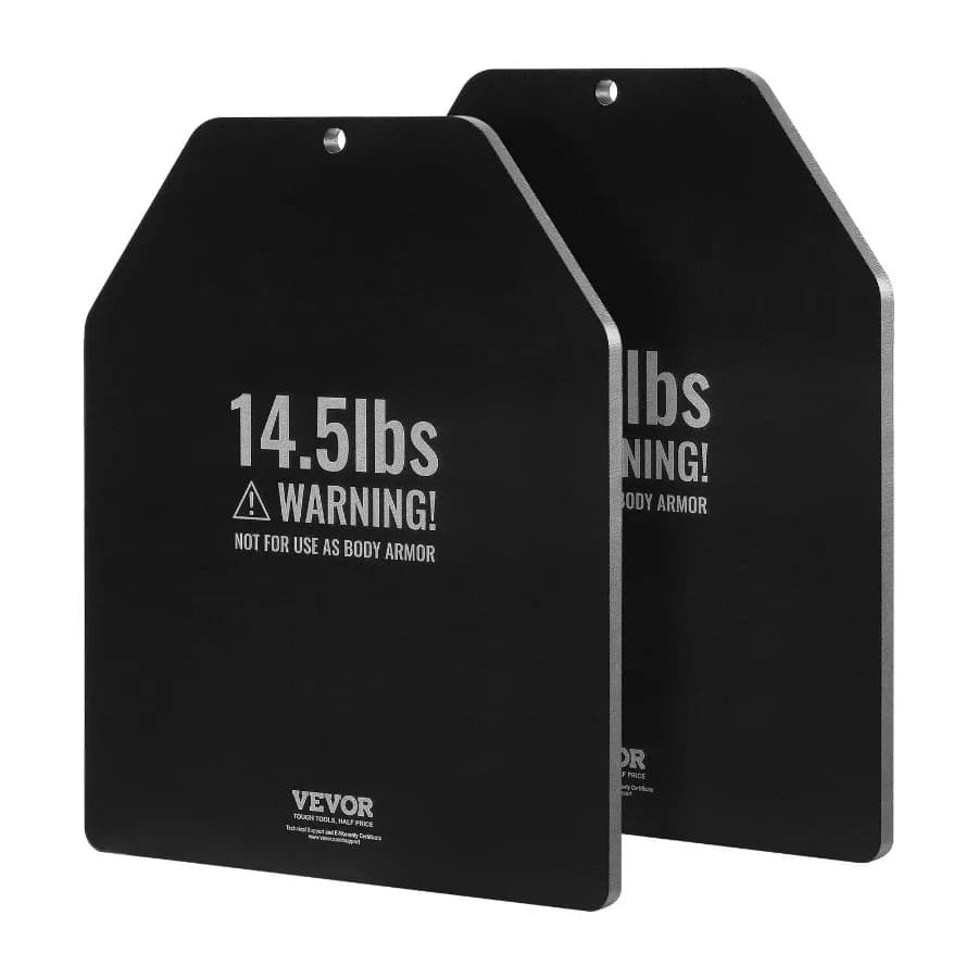 Zavorrato vest plates 14.5 LB (pair) in Premium Steel, Sagomate Zavorranti Plates Ergonomics for WOD, Weight Additive for Zavorrato vest
