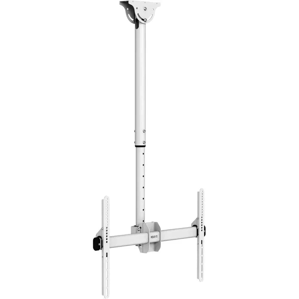 Supporto TV da Soffitto Universale Regolabile per Pannelli Piatti da 40-70 Pollici, Girevole Telescopico, Adatto per Soffitti a Soffietto, VESA 600x400