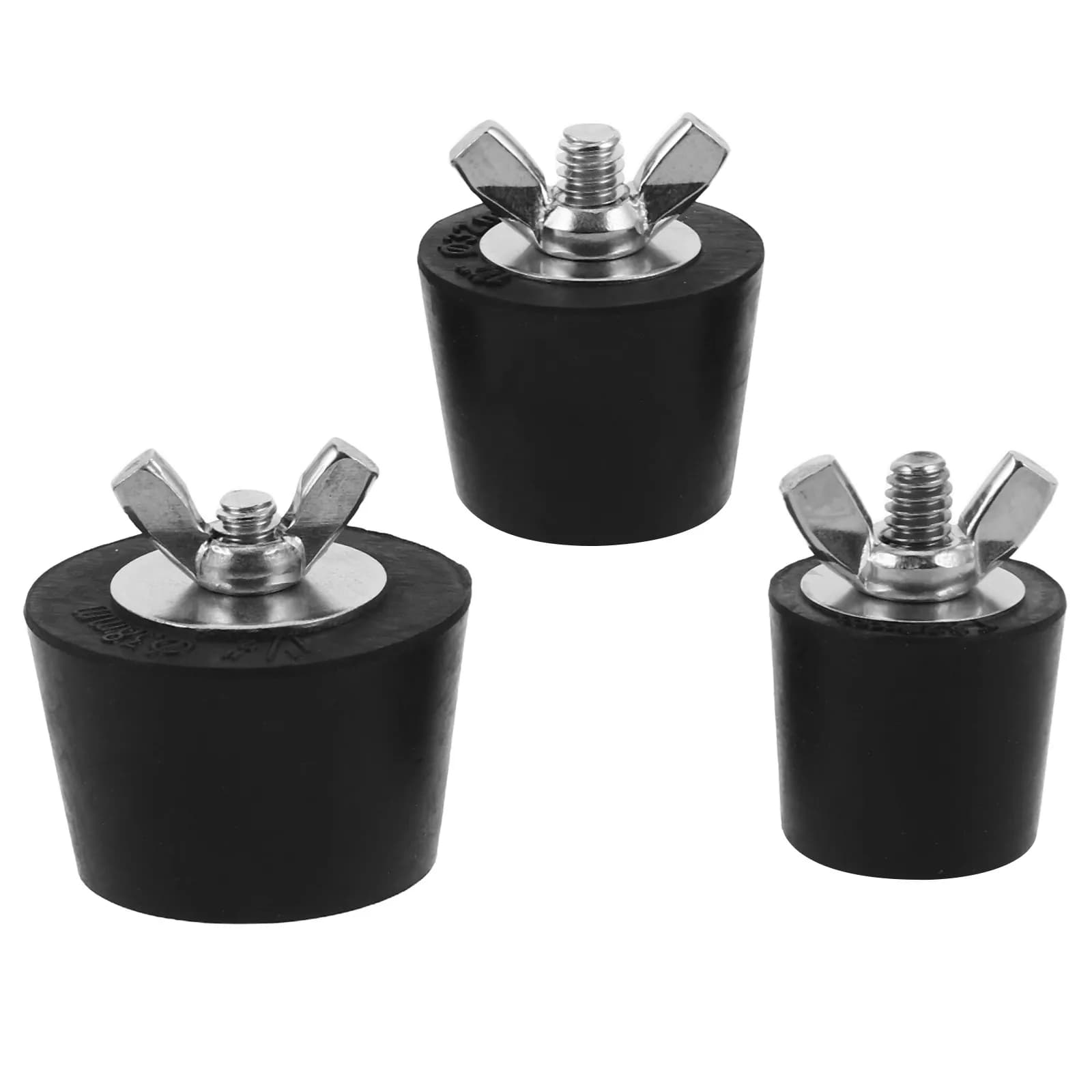 Set di 3 Tappi Espandibili Invernali per Piscina, Coperchio di Scarico Skimmer, Protezione per Piscine Fuori Terra e Interrate