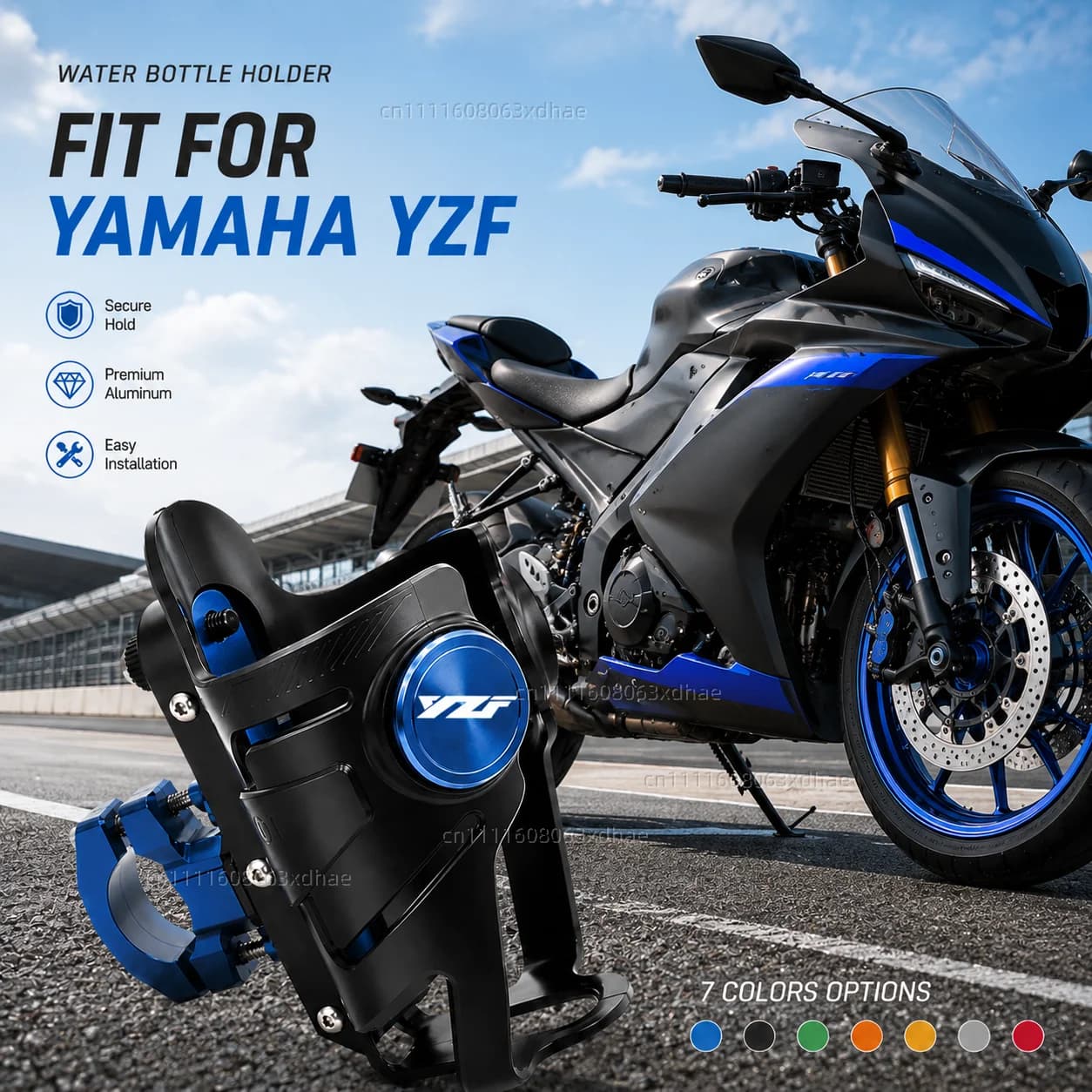 Supporto per Bottiglia d'Acqua per Moto Yamaha YZF R3 R25 R6 R1 2013-2019, Accessorio per Porta Bevande e Tazze