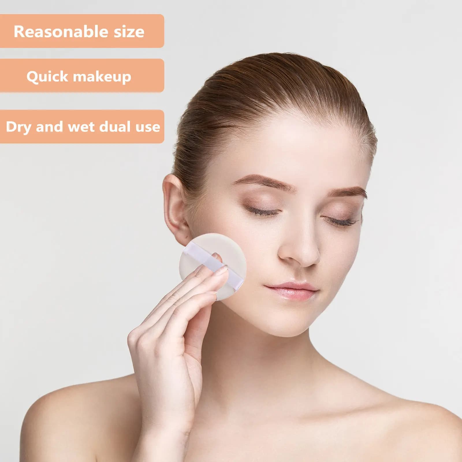 Set di 12 Spugnette Delicate per il Viso, Applicatori Morbidi per Trucco, Sicuri per Bambini, Senza Lattice, Rotondi, Ideali per Correttore