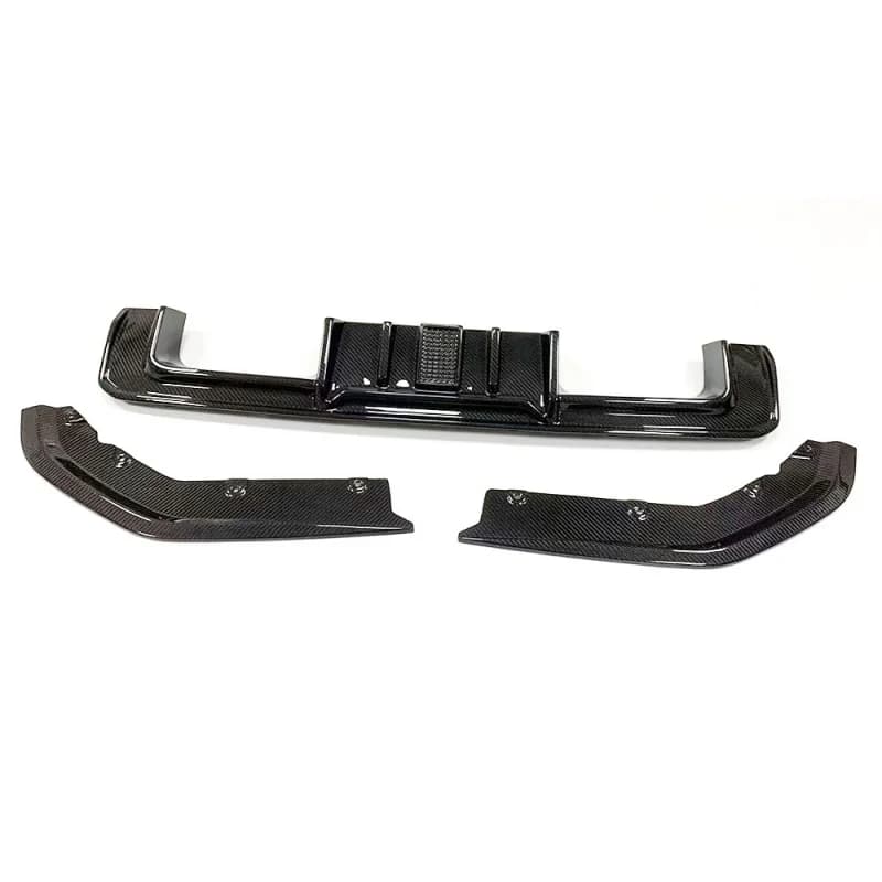 Diffusore per paraurti posteriore in fibra di carbonio a secco stile R con grembiule splitter laterale per BMW G80 G81 M3 G82 G83 M4 2019-UP