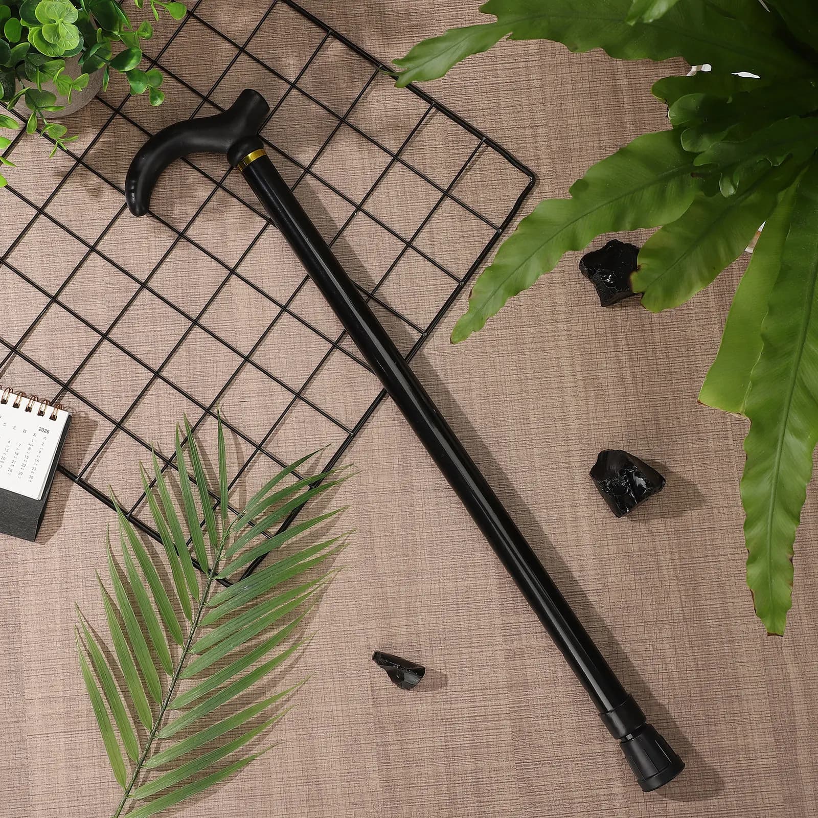 Adjustable Walk Stick in Aluminum Alloy, Lightweight and Foldable Two-section Older, Trekking Stick