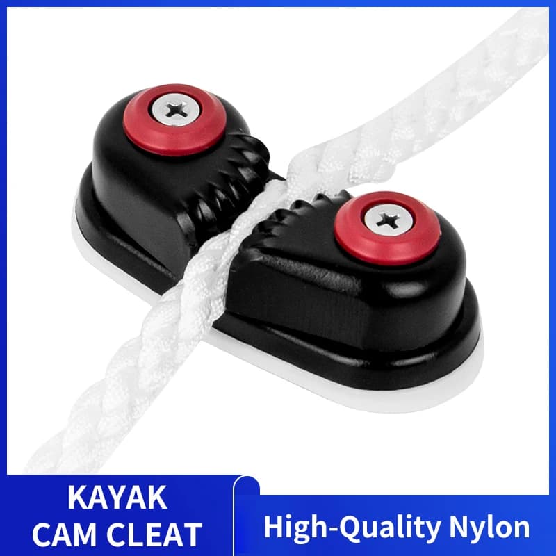 Kayak Canoe Sailing Cam Cleat Nylon Fast Entry Rope Wire Pulley Clamp for Inflatable Rowing Boat Marine Hardware Accessories