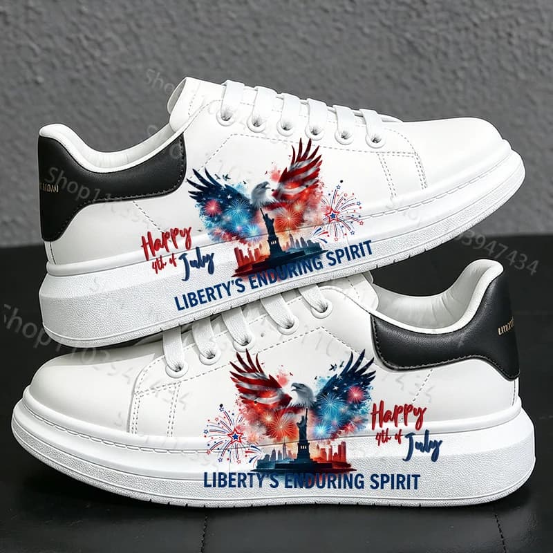 Scarpe casual popolari per adolescenti, uomo e donna, per il Giorno dell'Indipendenza americana, resistenti all'usura, comode e durevoli, scarpe da trekking.